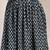 Black floral printed cotton flared maxi skirt for women