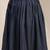 Blue printed cotton flared maxi skirt for women