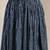 Blue printed cotton flared maxi skirt for women