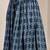 Blue floral printed cotton flared maxi skirt for women