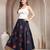 Multicolor graphic printed cotton flared maxi skirt for women