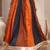 Multicolor color blocked cotton flared maxi skirt for women