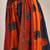 Multicolor color blocked cotton flared maxi skirt for women