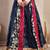Multicolor color blocked cotton flared maxi skirt for women