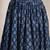 Blue floral printed cotton flared maxi skirt for women