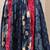 Multicolor color blocked cotton flared maxi skirt for women
