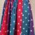 Multicolor color blocked cotton flared maxi skirt for women