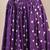 Purple printed cotton flared maxi skirt for women