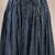 Blue printed cotton flared maxi skirt for women