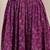 Purple floral printed cotton flared maxi skirt for women