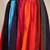 Multicolor color blocked cotton flared maxi skirt for women