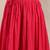 Pink plain cotton flared maxi skirt for women