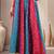 Multicolor floral printed cotton flared maxi skirt for women