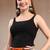 Orange graphic printed cotton flared maxi skirt for women
