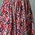 Cream floral printed cotton flared maxi skirt for women