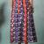Multicolor floral printed cotton flared maxi skirt for women