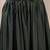 Green plain cotton flared maxi skirt for women