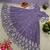 Lavender colour embroidered faux georgette gown with dupatta