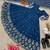 Navy blue colour embroidered faux georgette gown with dupatta