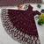 Maroon colour embroidered faux georgette gown with dupatta