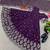 Purple colour embroidered faux georgette gown with dupatta