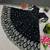 Black colour embroidered faux georgette gown with dupatta