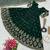 Green colour embroidered faux georgette gown with dupatta