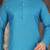 Firoza cotton kurta with pattern work and fancy button