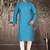 Firoza cotton kurta with pattern work and fancy button
