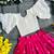 Kids girls embroidered work georgette lehenga choli set