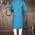 Firoza cotton  kurta with pattern work and fancy button churidar