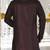 Wine dupion art silk kurta with  computerised embroidery machine work