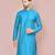 Firoza dupion art silk kurta with  computerised embroidery machine work