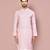 pink cotton  kurta with fancy buttons