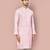pink cotton  kurta with fancy buttons