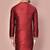 Mahroon dupion art silk kurta with  computerised embroidery machine work