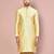 rust fancy fabric kurta with pattern work&pipein work