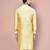 rust fancy fabric kurta with pattern work&pipein work