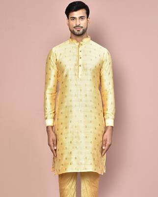rust fancy fabric kurta with pattern work&pipein work 4
