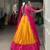 Graceful Yellow  Rani Pink Contrast Silk Ethnic Lehenga Ensemble