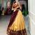 Classic Cream  Maroon Contrast Border Silk Ethnic Lehenga Choli