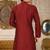 red jmr  kurta with  facny buttons