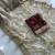 Cream satin embroidered saree with sequins work