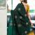 Green art silk woven saree with zari work