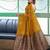 Mustard art silk woven saree with zari work