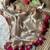 Beige tissue embroidered saree with sequins work