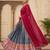 Graceful Grey Ethnic Set Paired with Magenta Pink Scalloped Border Dupatta