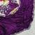 Purple silk blend embroidered saree with sequins work
