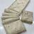 Cream satin embroidered saree with sequins work