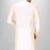 cream cotton silk  kurta with  cuff and fancy buttons